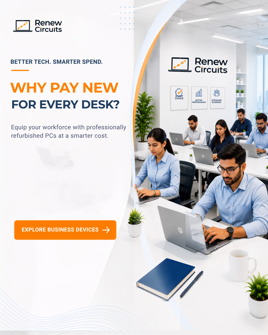 Renew Circuits business devices — why pay new for every desk?