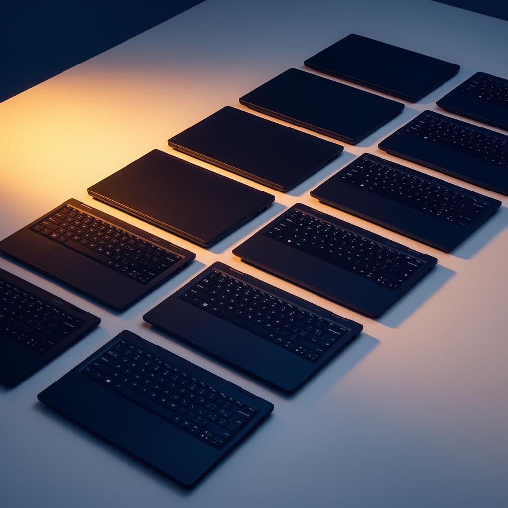 Startup team with standardised laptops